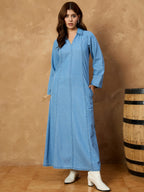 Denim Abaya Dress