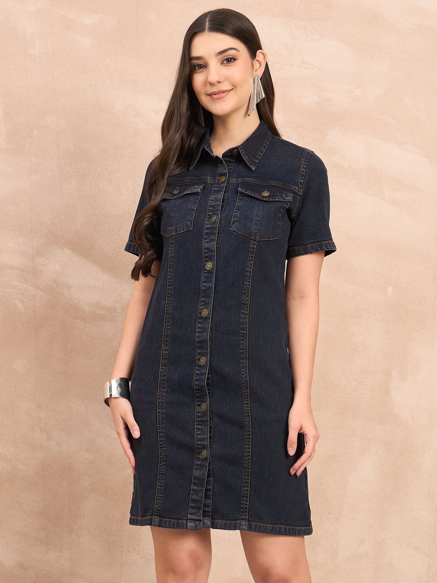 Black Denim Dress