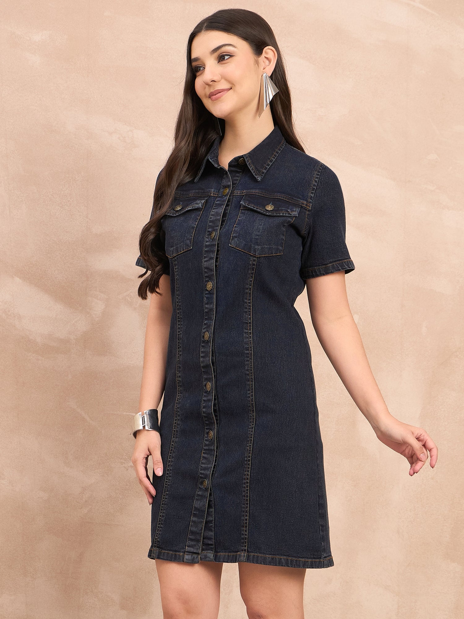 Black Denim Dress