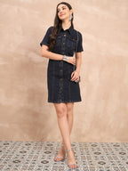 Black Denim Dress