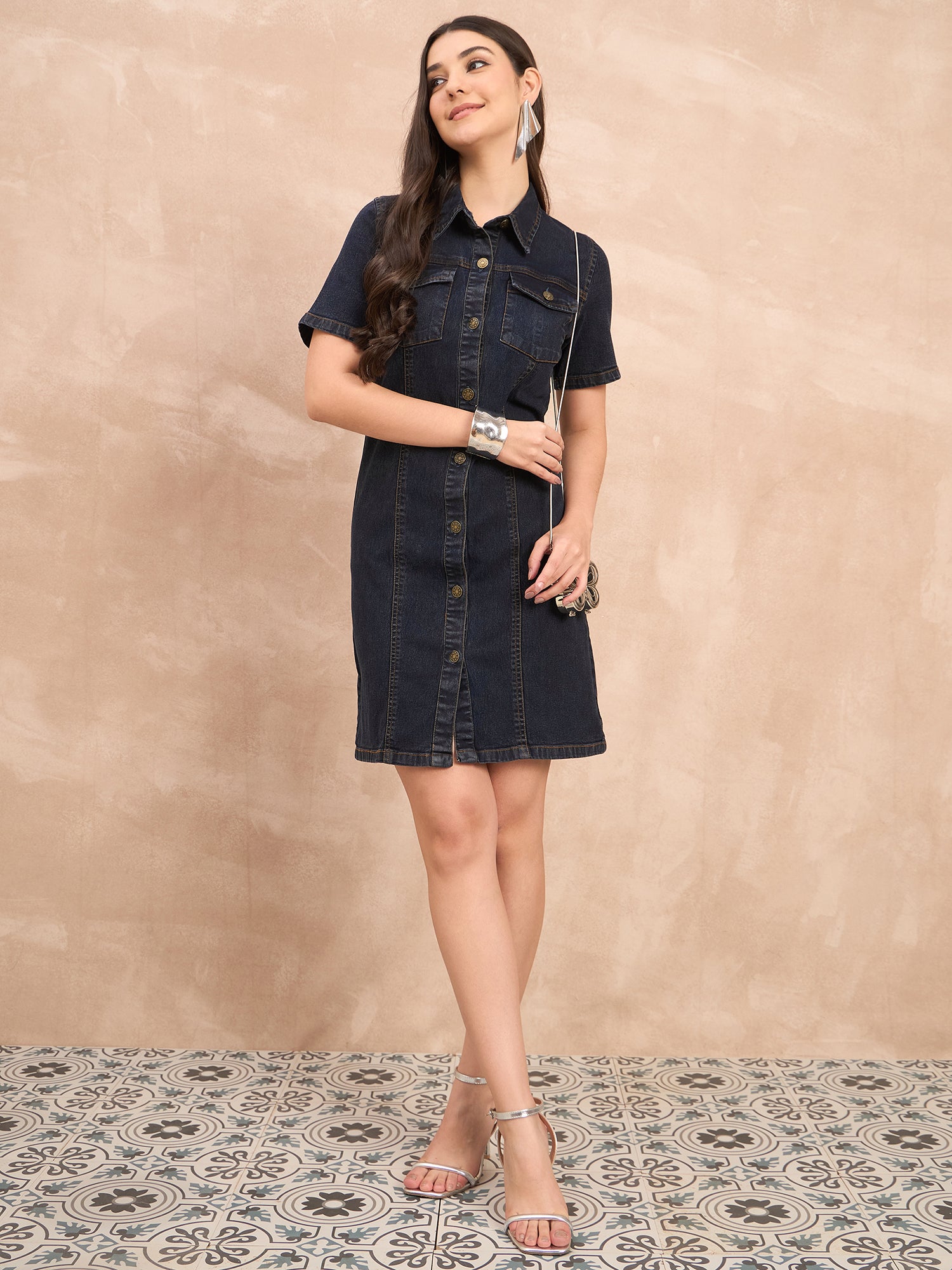 Black Denim Dress