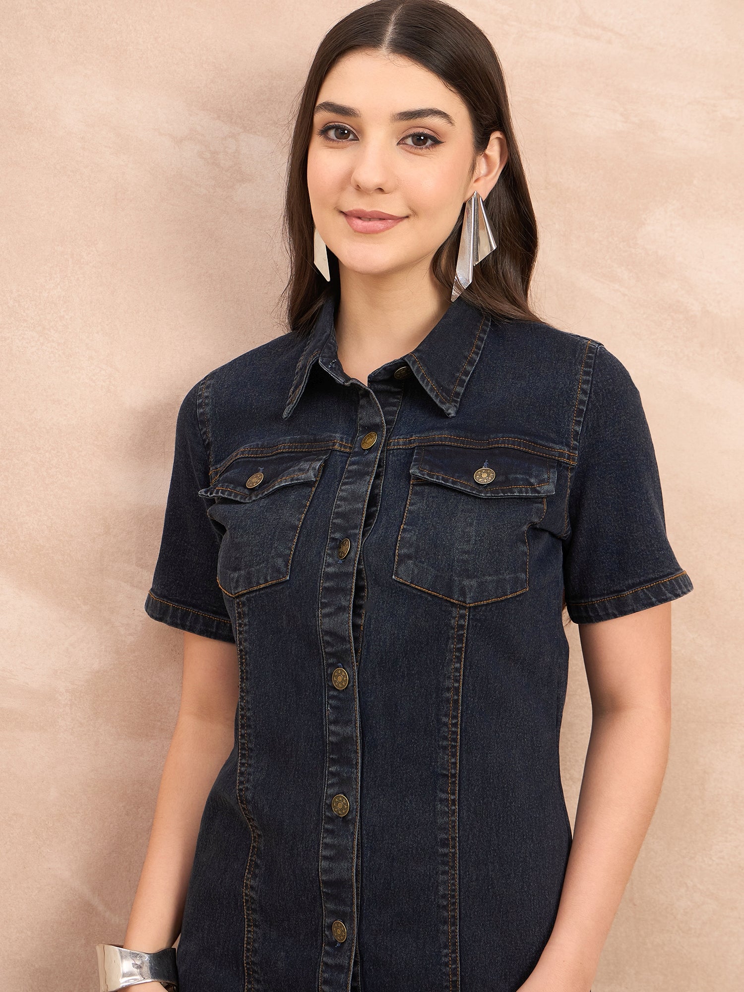 Black Denim Dress