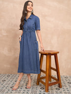 Denim skater dress