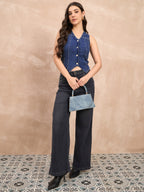 Denim Vest Top