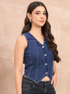 Denim Vest Top