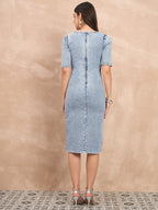 Denim Washed Bodycon Dress