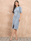 Denim Washed Bodycon Dress