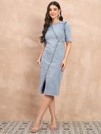 Denim Washed Bodycon Dress