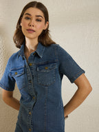 Blue Denim Dress