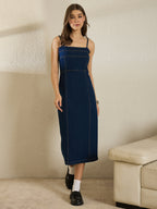 Denim Bodycon Strappy Dress