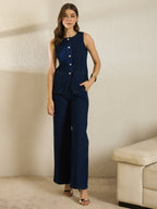 Denim Vest Co-Ord Set