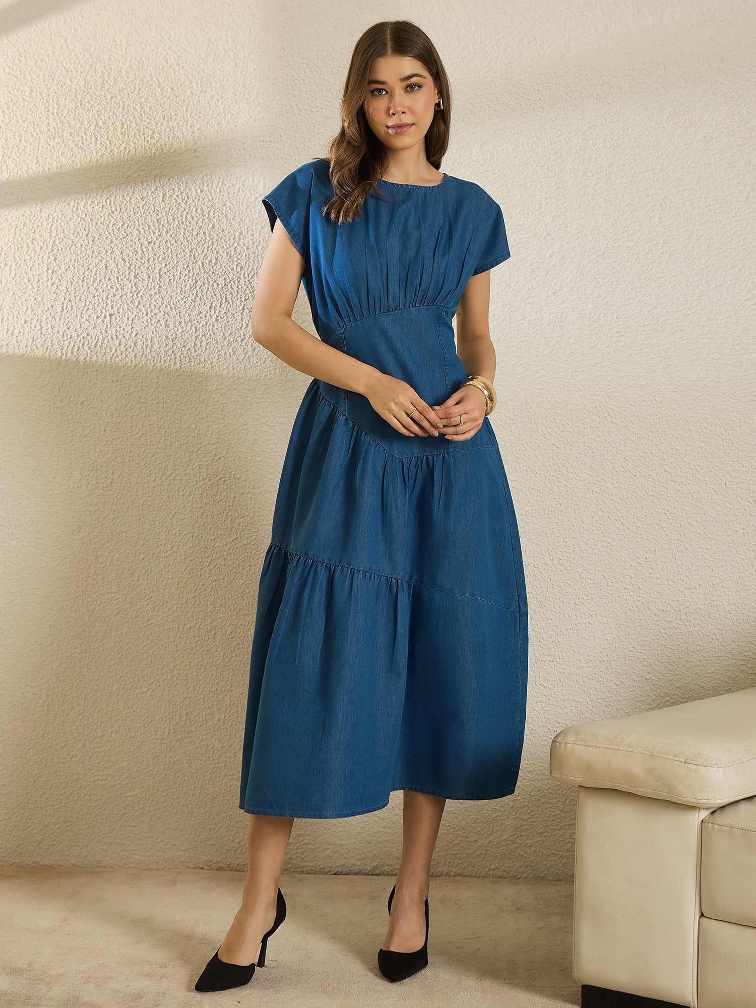 Denim Chambray Dress