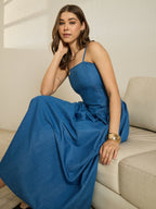 Denim Strappy Dress
