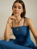 Denim Strappy Dress