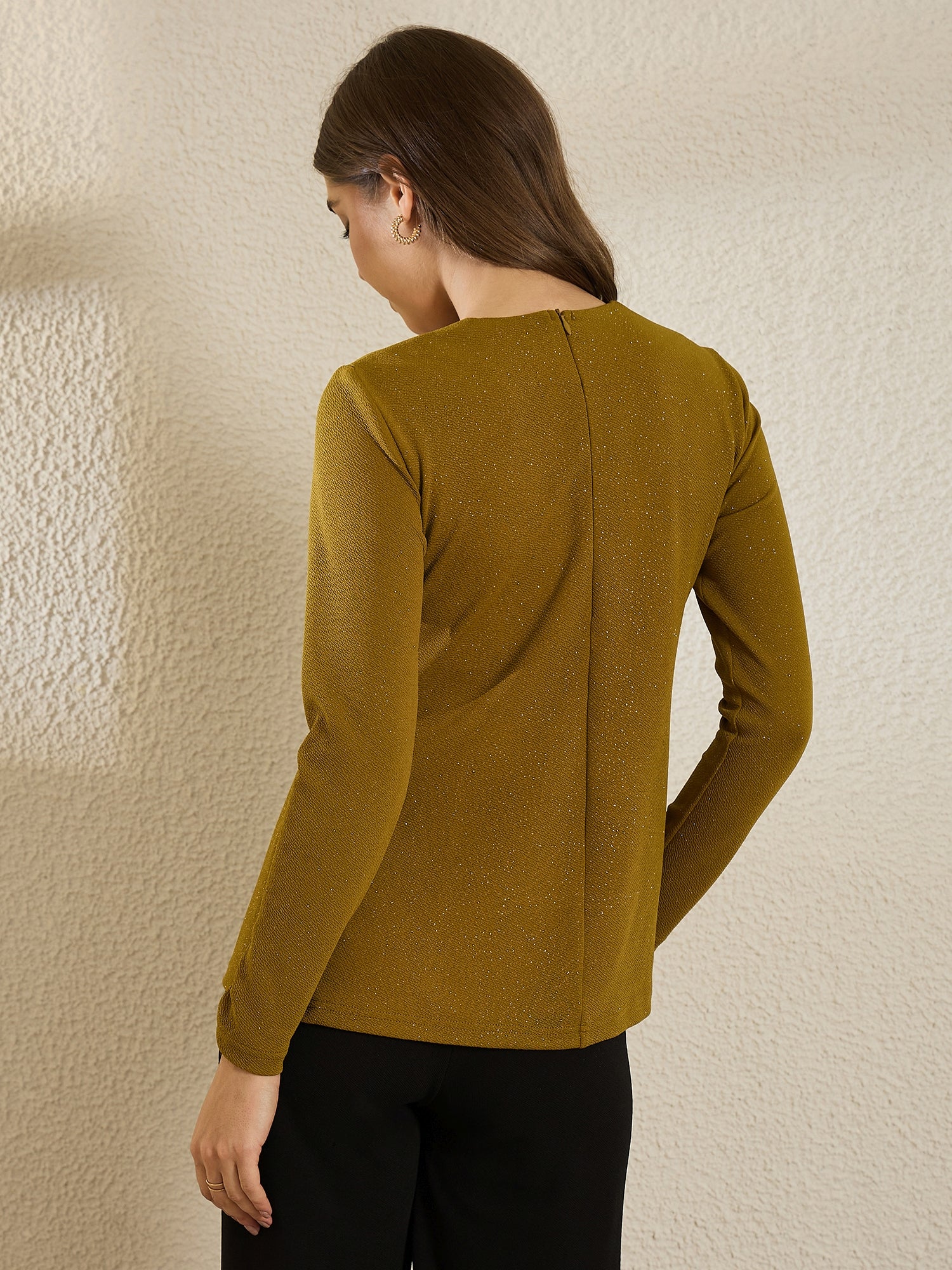 Yellow  Peplum Top