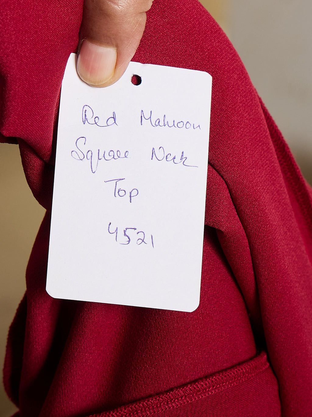 Maroon Peplum Top
