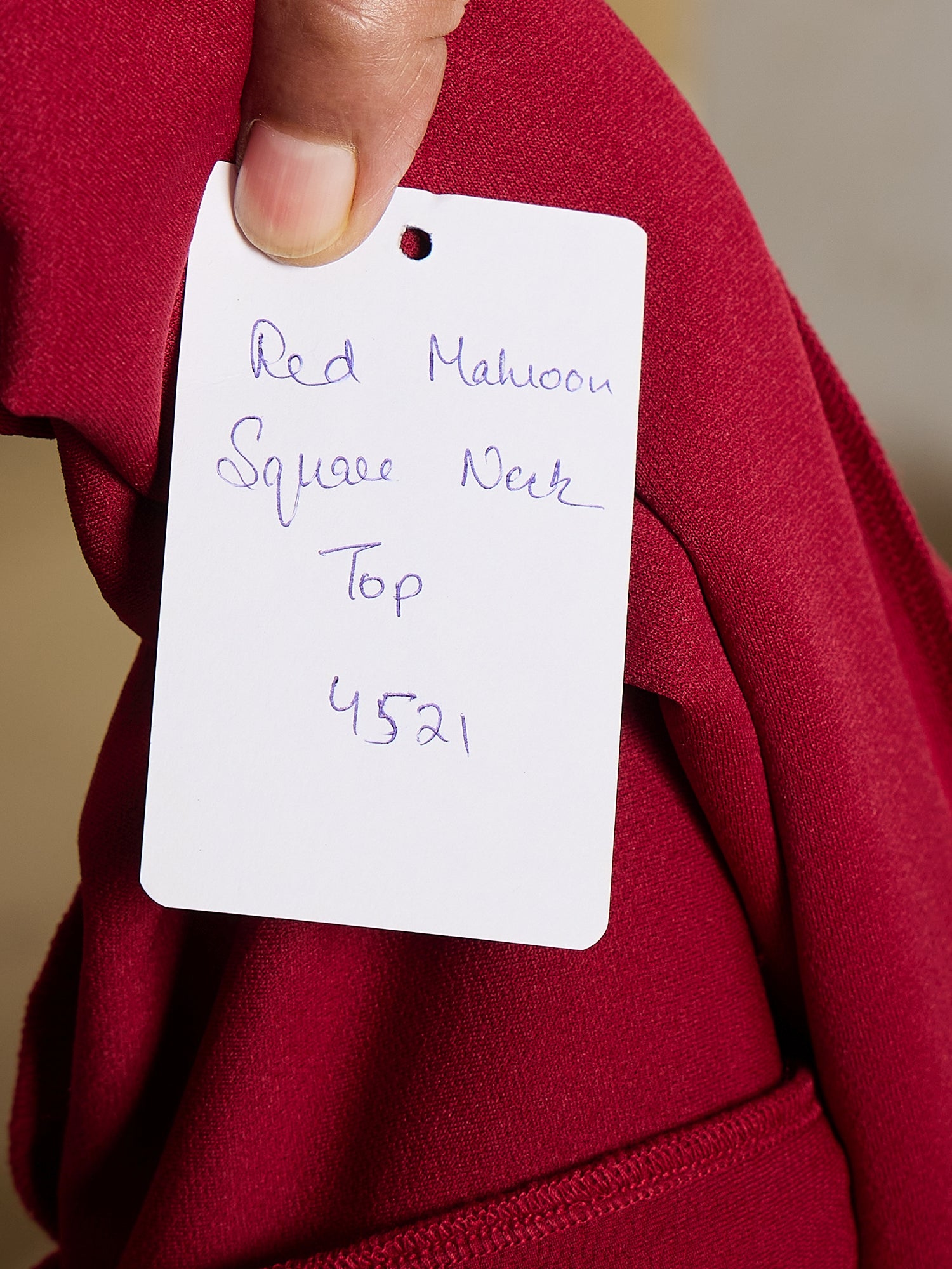 Maroon Peplum Top