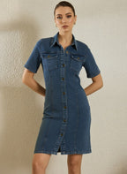 Blue Denim Dress