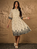 EMBROIDERED PURE COTTON DRESS