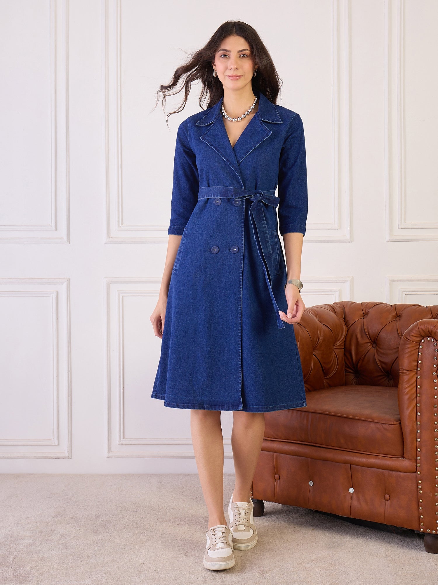 Denim Blazer Dress
