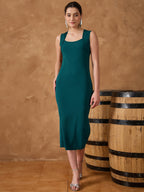 Square Neck Bodycon Dress