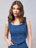 Blue Denim Top