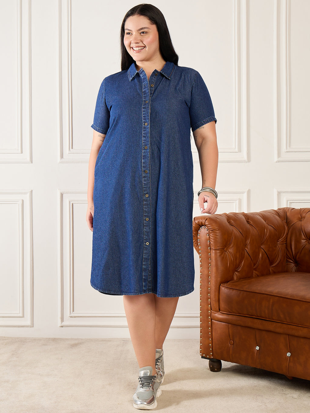 Denim Shirt Dress