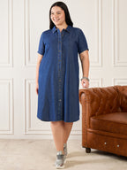 Denim Shirt Dress