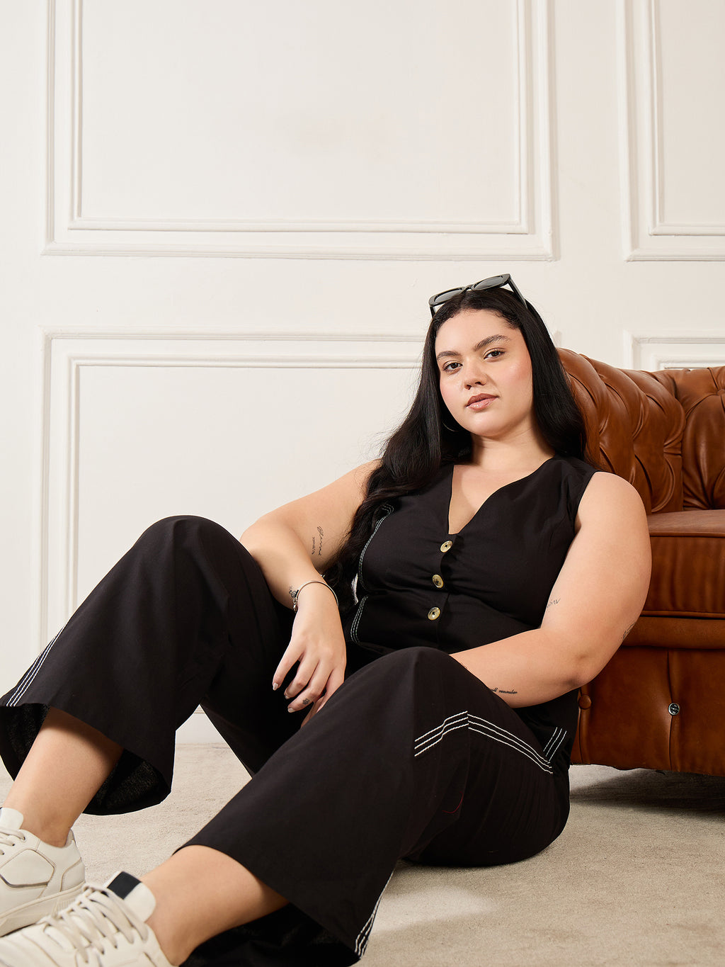 Blackl Pure Cotton Co ord Set
