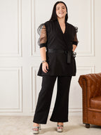 Black Plus Size Co Ord Set