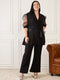 Black Plus Size Co Ord Set