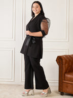 Black Plus Size Co Ord Set
