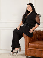 Black Plus Size Co Ord Set