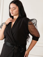 Black Plus Size Co Ord Set