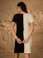 COLOURBLOCK BODYCON PARTY DRESS