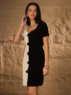 COLOURBLOCK BODYCON PARTY DRESS