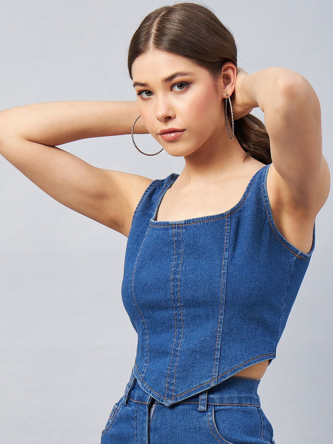 Blue Denim Top