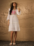 Embroidered  Pure Cotton Dress