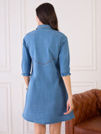 Denim Button Down Shirt Dress