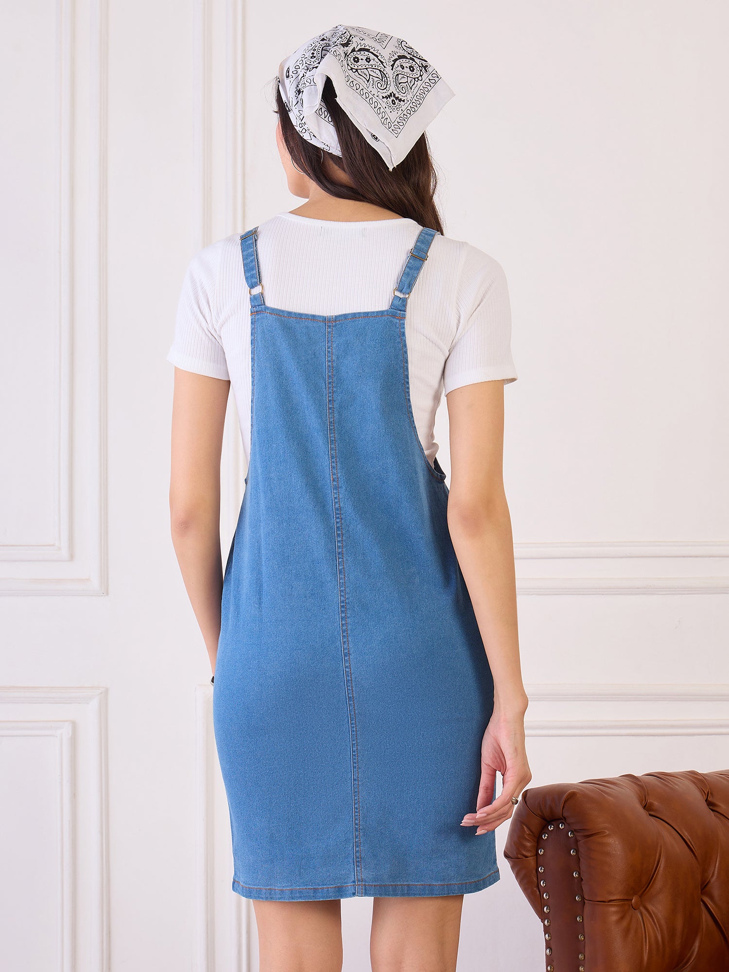 Denim Dungree Dress