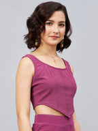 Rose Pink Corset Style Top
