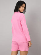 Pink Pure Cotton Shorts Set