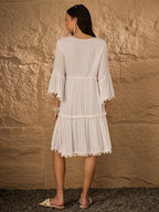 Embroidered  Pure Cotton Dress
