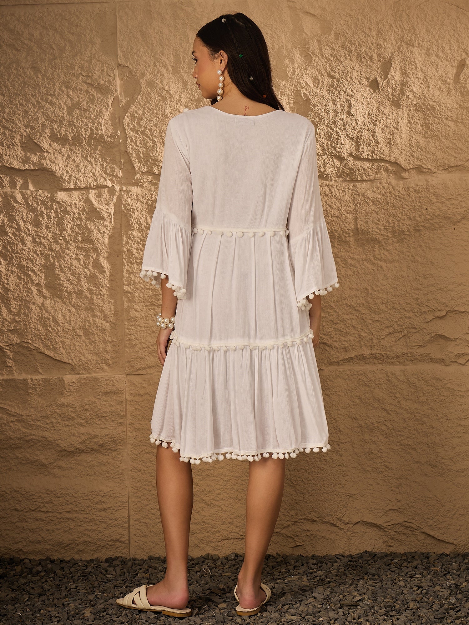 Embroidered  Pure Cotton Dress