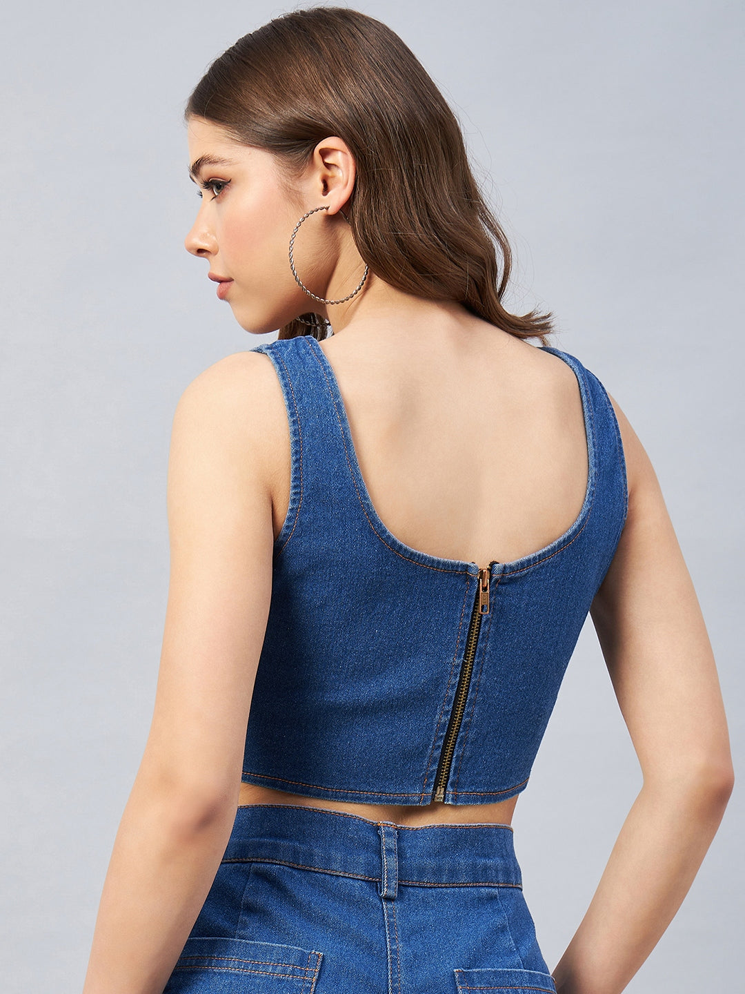 Blue Denim Top