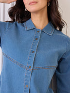 Denim Button Down Shirt Dress