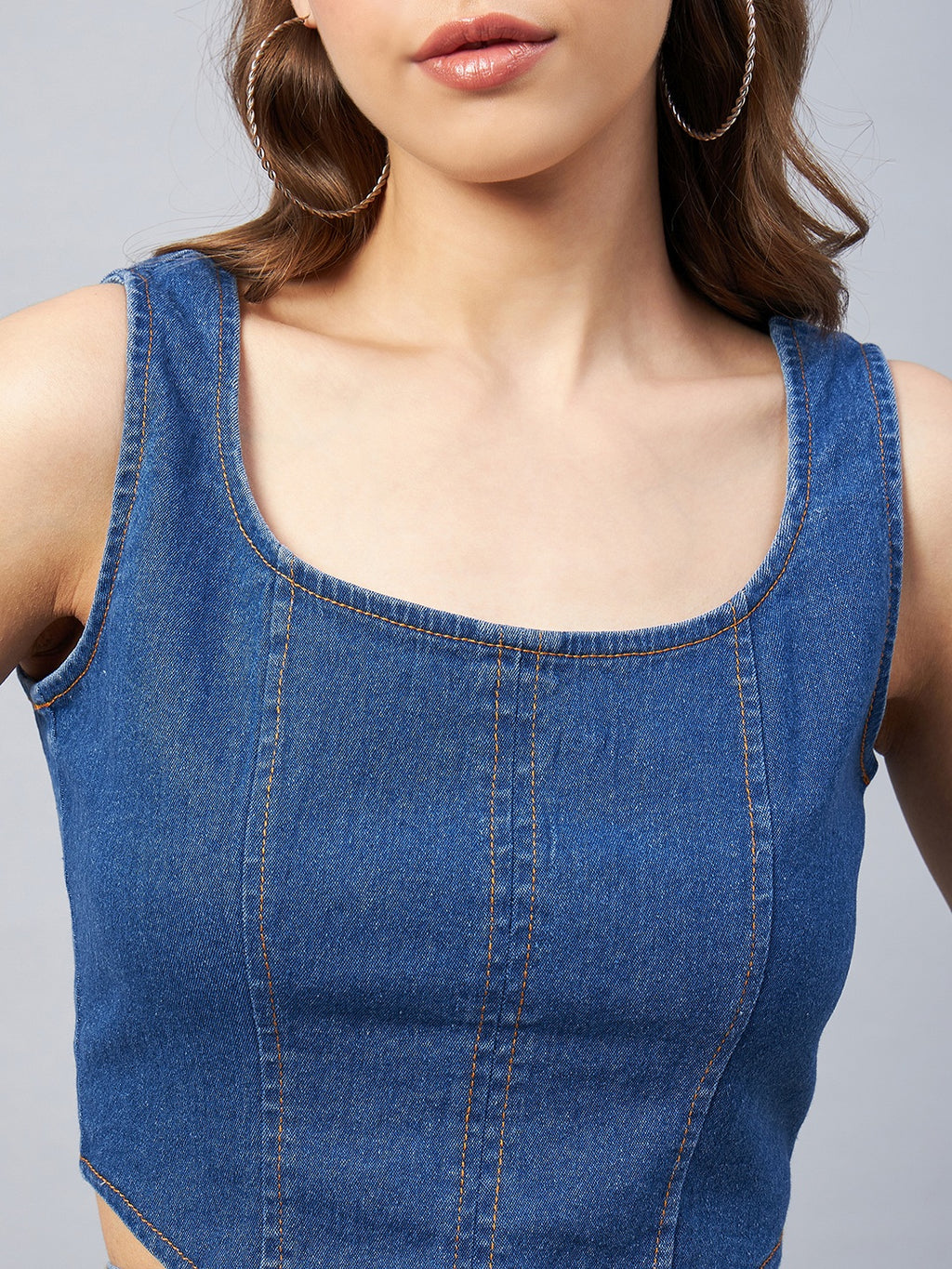 Blue Denim Top