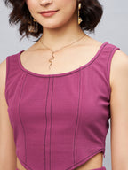 Rose Pink Corset Style Top