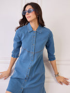 Denim Button Down Shirt Dress
