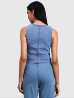 Denim Vest Top